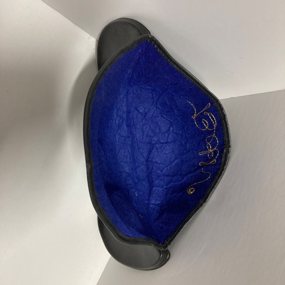 Vintage 90's blue Mickey Mouse Club  flat Disney Ears felt Hat - Picture 3 of 6